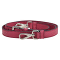 Prada Shoulder Strap Name Tag Clochette Key Padlock Set Pink Leather