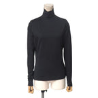 Gucci Vintage M Jersey High Neck Long Sleeve Hat Black