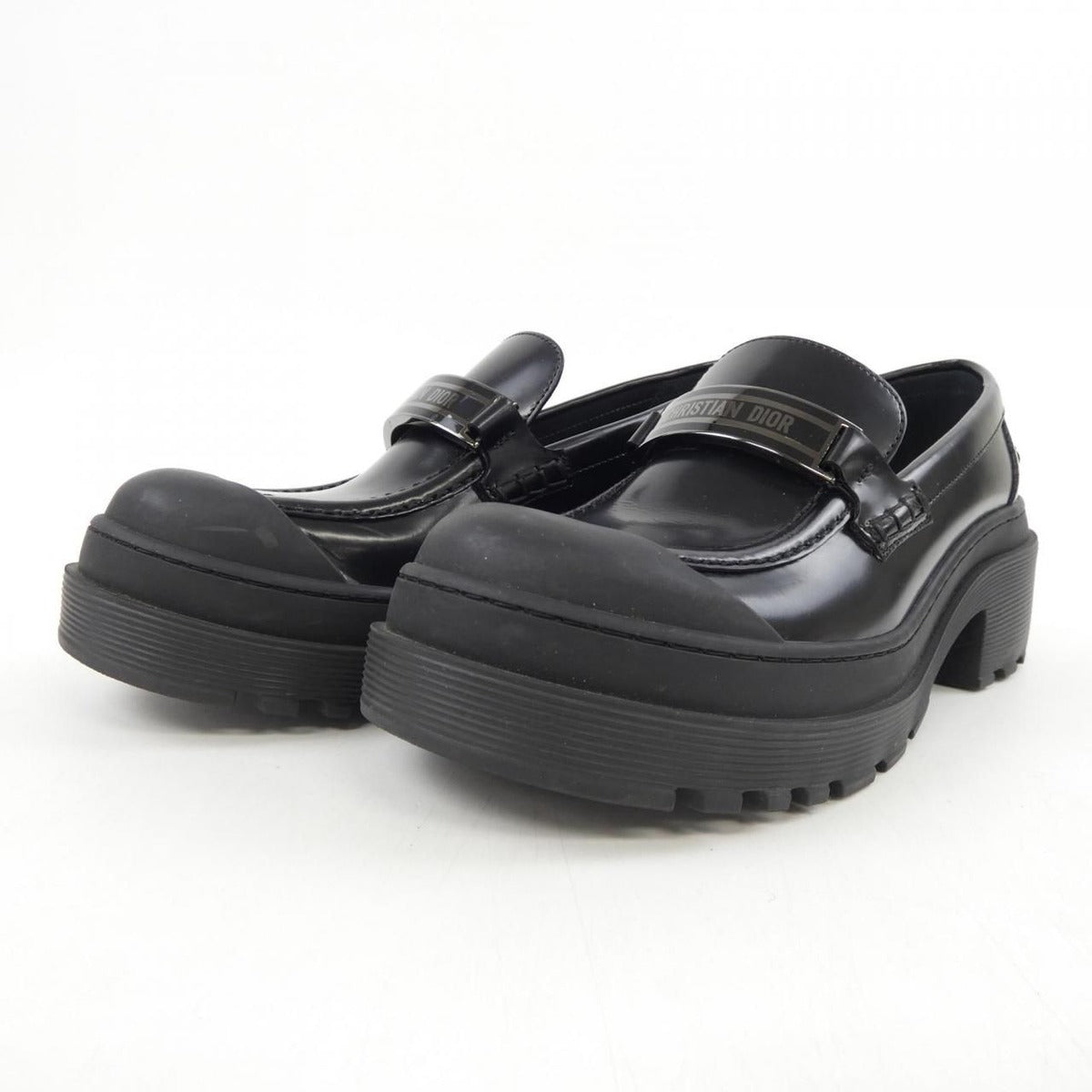 Christian Dior CODE Loafers Signature Plate Kdb749 aca Shoes — view 3