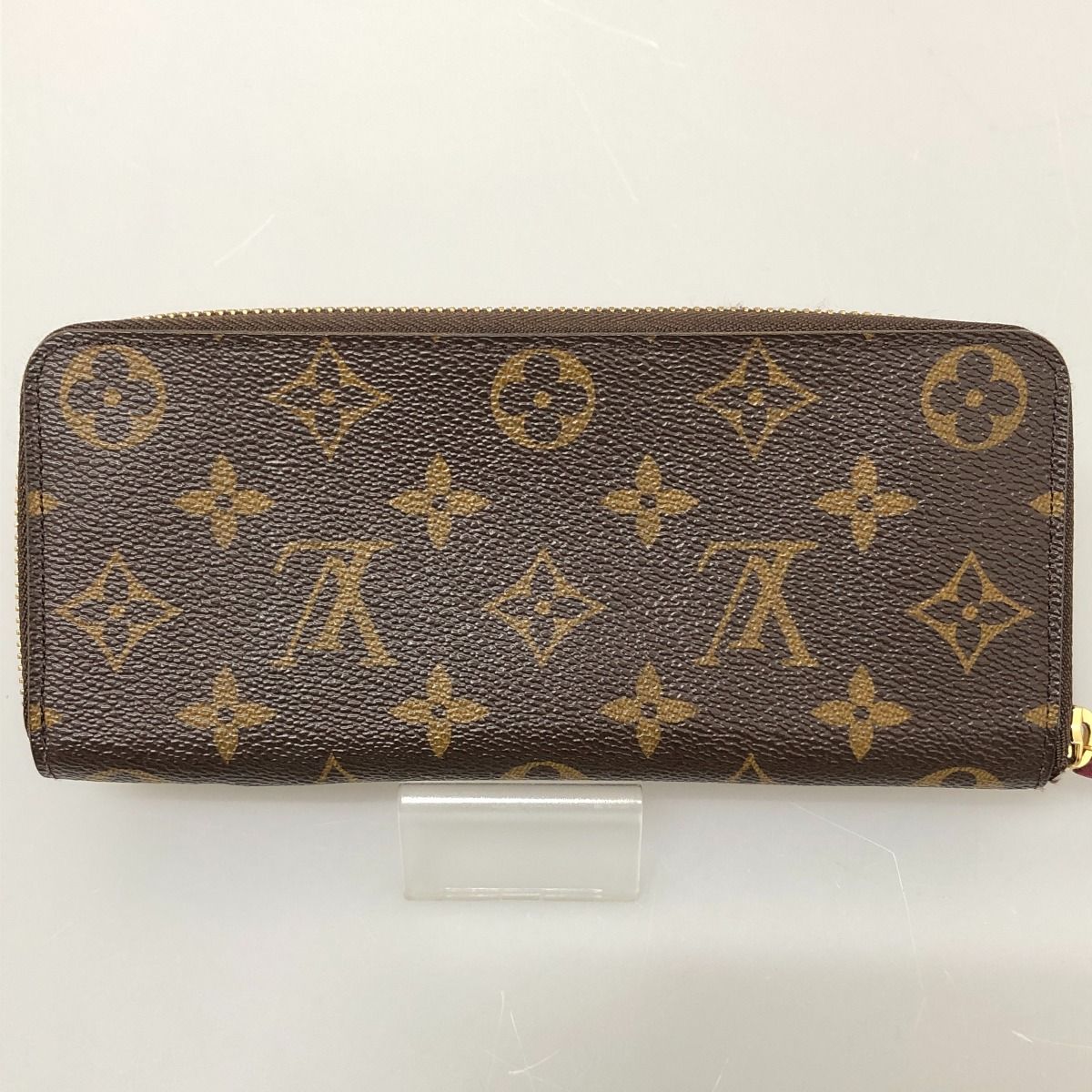 Louis Vuitton Long Wallet Monogram Portefeuille Clemence Fuchsia — view 3