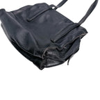 Prada Tote Bag Logo Shape Pressed Black — view 5