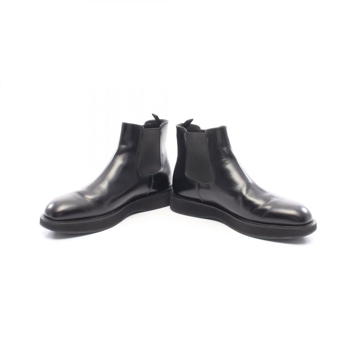 Prada Brushed Leather Chelsea Boots — view 3