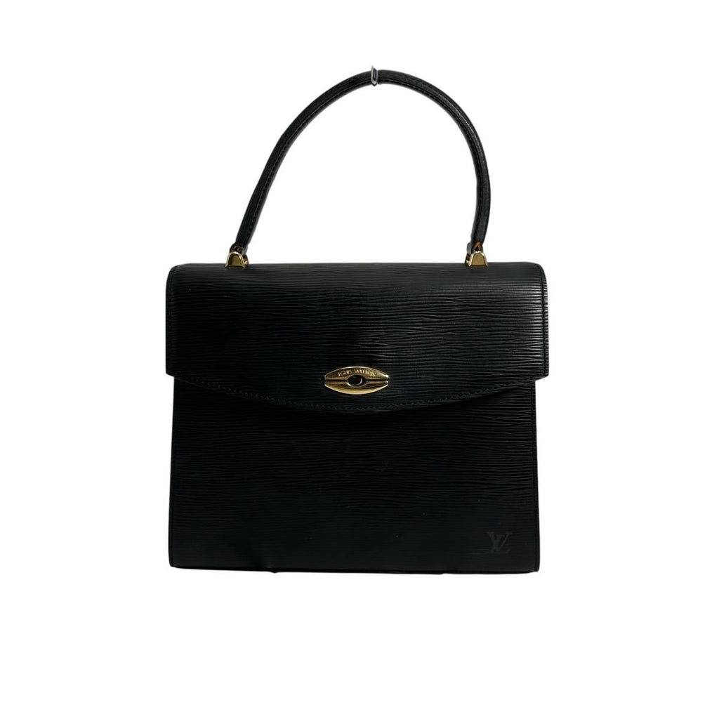 Louis Vuitton Epi Handbag Malesherbes Black