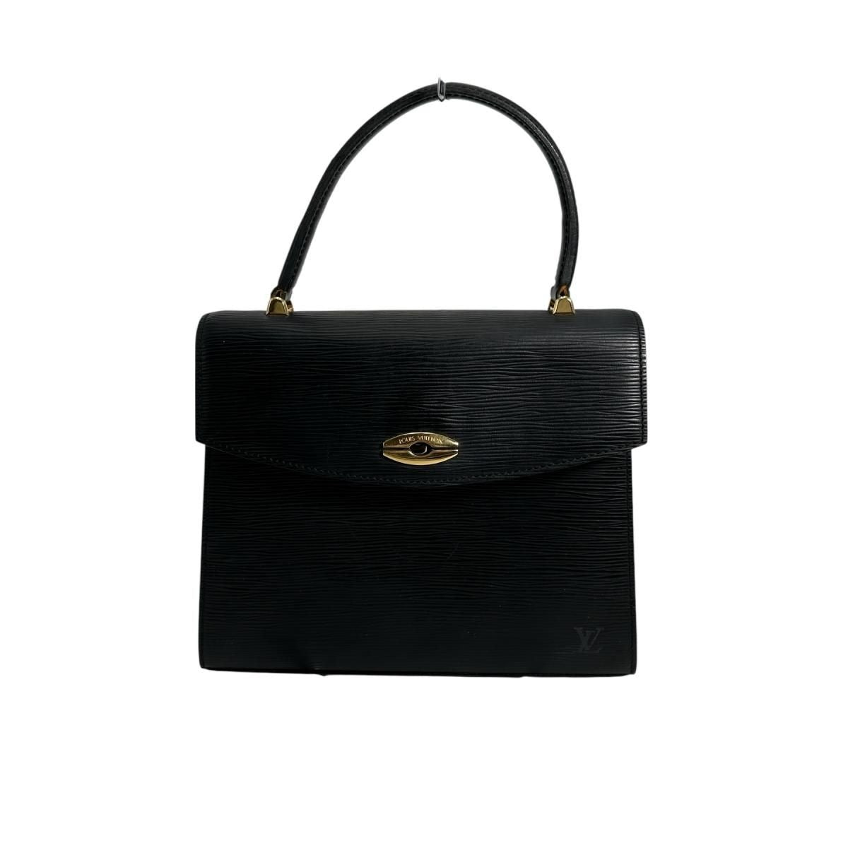 Louis Vuitton Epi Handbag Malesherbes Black