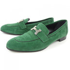 Hermes Paris Shoes Green 38 — view 3