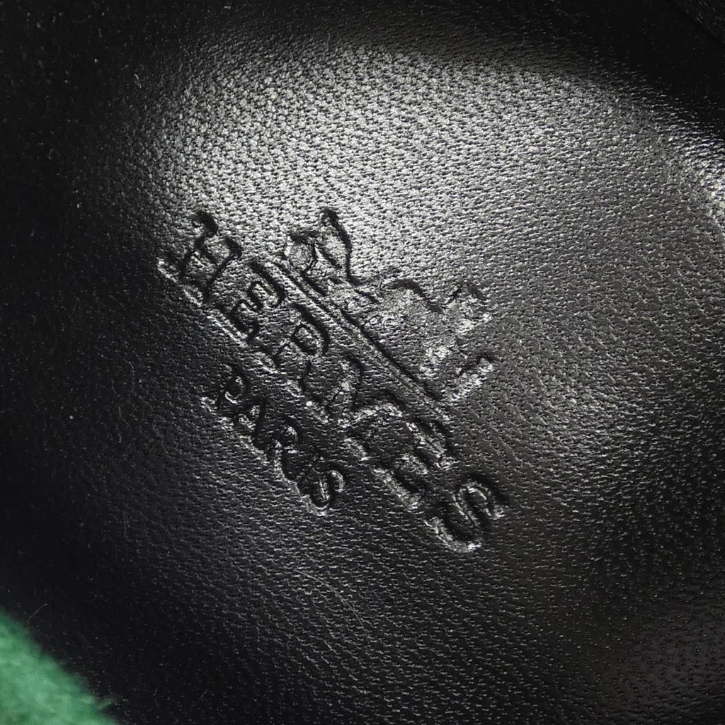 Hermes Paris Shoes Green 38 — view 6