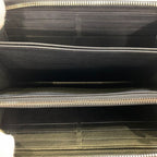 Louis Vuitton Zippy Wallet Long Calf Leather Black Silver 2829 — view 3