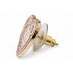 Chanel Accessories CC Heart Motif Rhinestone Rose Gold B24 — view 2