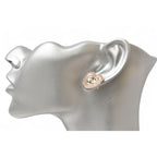 Chanel Accessories CC Heart Motif Rhinestone Rose Gold B24 — view 4
