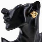 Chanel Coco Mark Vintage Gold Plated 20.7 g Earrings — view 3