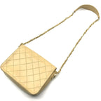 Chanel Big CC Logo Turnlock Chain Shoulder Bag Beige — view 2
