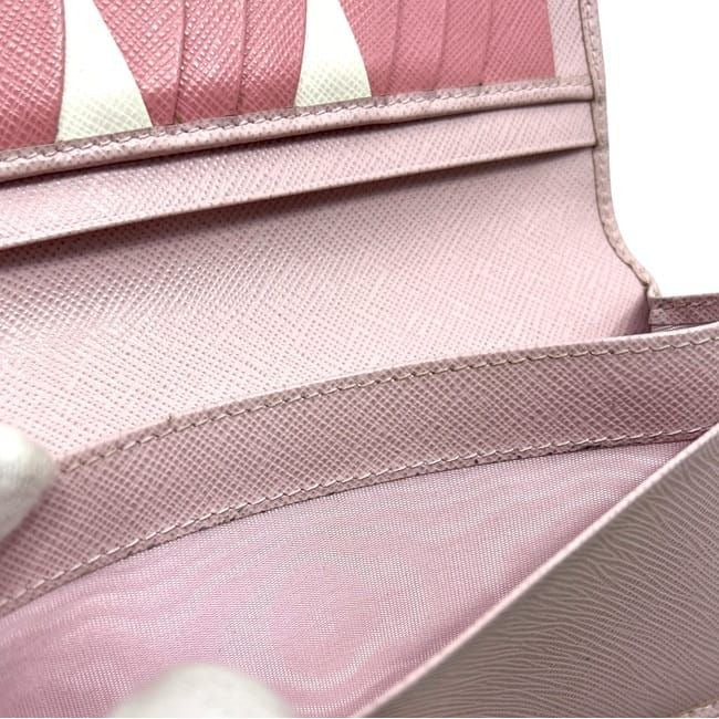 Prada Bifold Wallet Pink Saffiano — view 5
