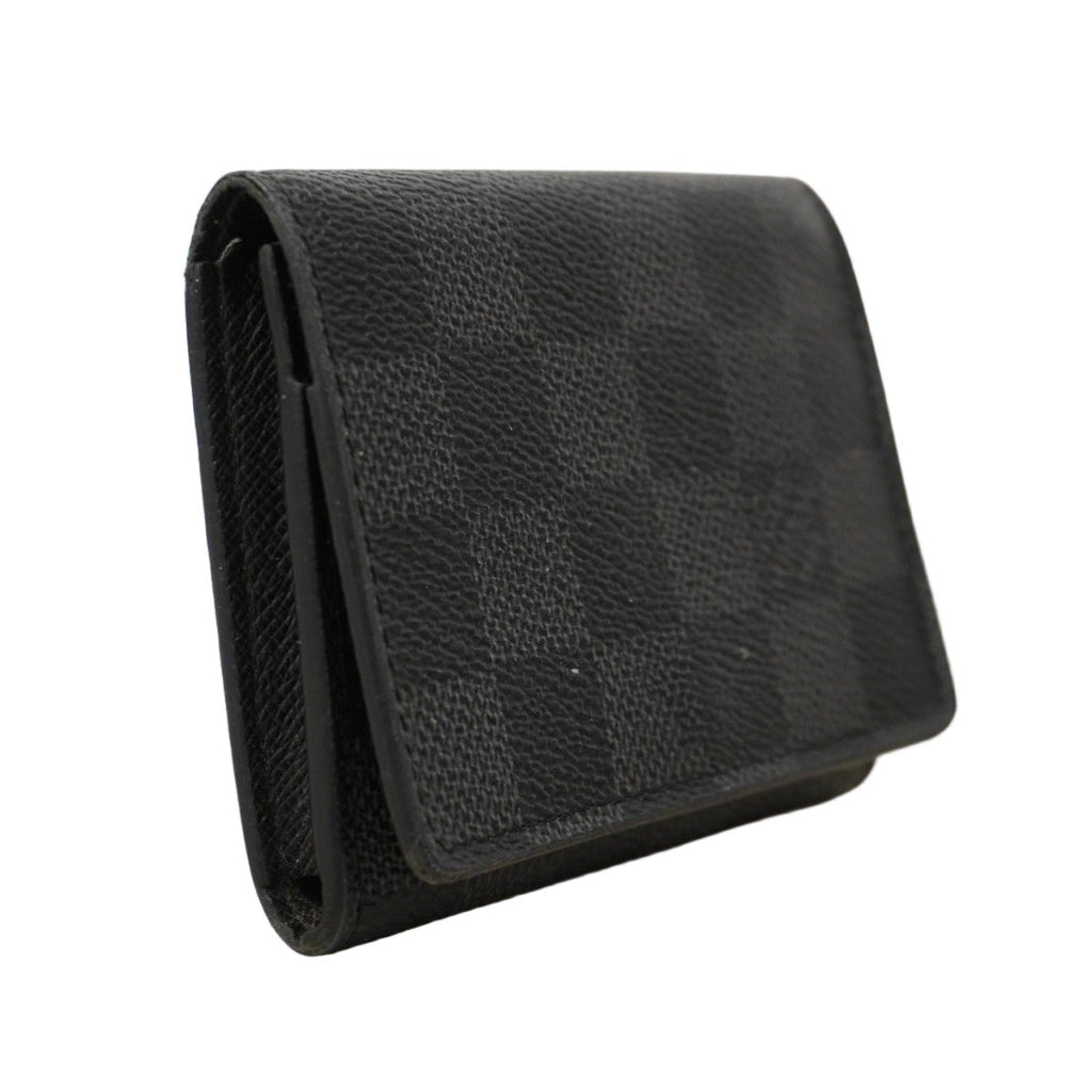 Louis Vuitton Card Case Damier Graphite Envelope Business Holder Gray Black — view 2