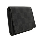 Louis Vuitton Card Case Damier Graphite Envelope Business Holder Gray Black — view 2