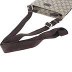 Gucci GG Supreme Leather Shoulder Bag Crossbody Messenger Business Brown — view 2