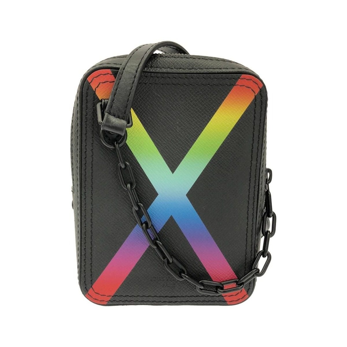 Louis Vuitton Taiga Rainbow Color Danube Messenger Bag