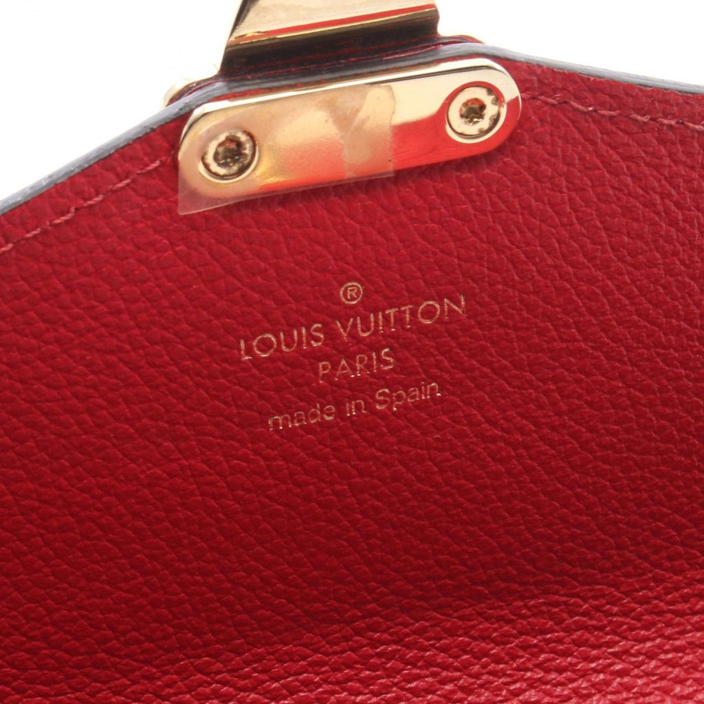 Louis Vuitton Bifold Wallet Portefeuille Metis Scarlet Leather Handbag Red — view 4