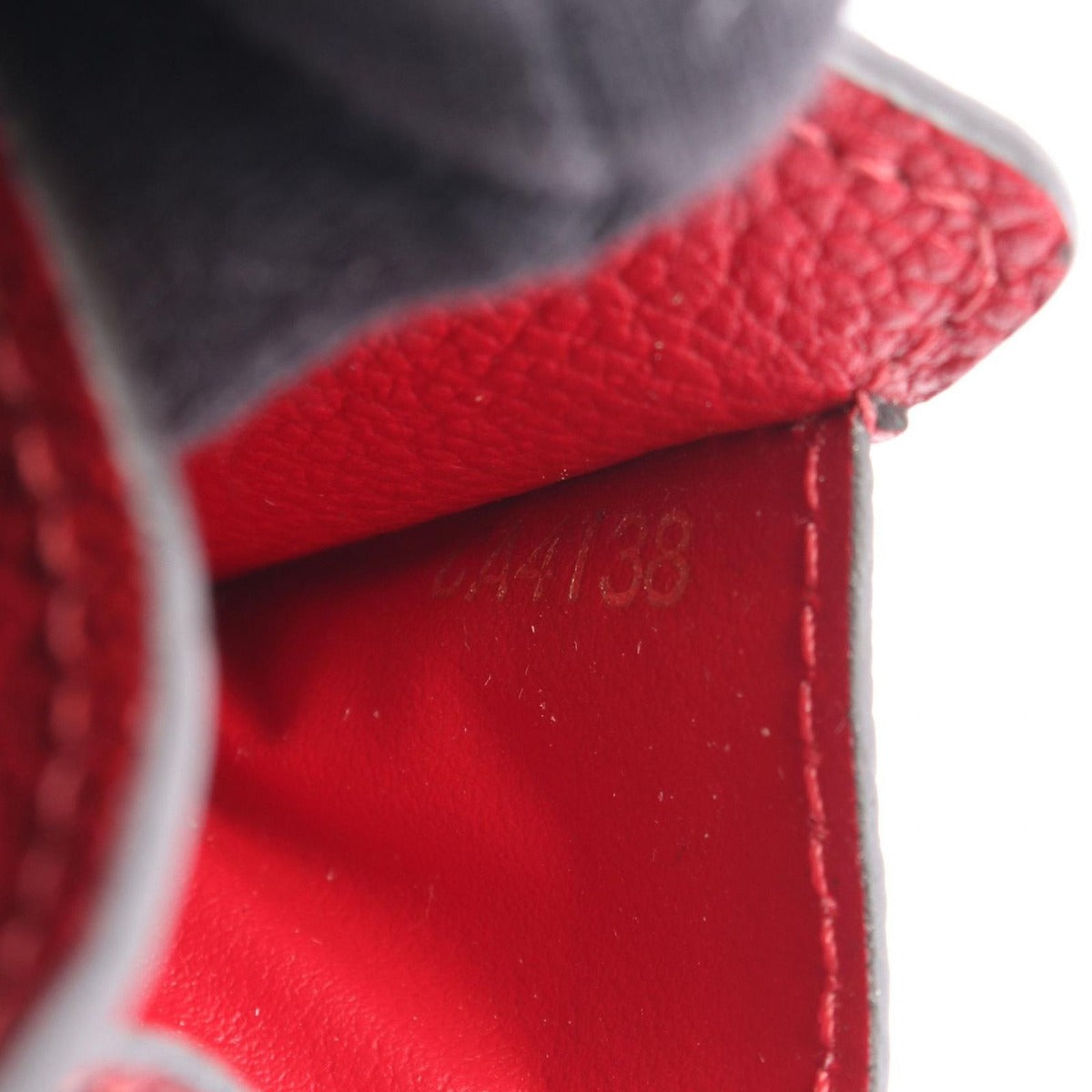 Louis Vuitton Bifold Wallet Portefeuille Metis Scarlet Leather Handbag Red — view 5