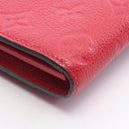 Louis Vuitton Bifold Wallet Portefeuille Metis Scarlet Leather Handbag Red — view 9