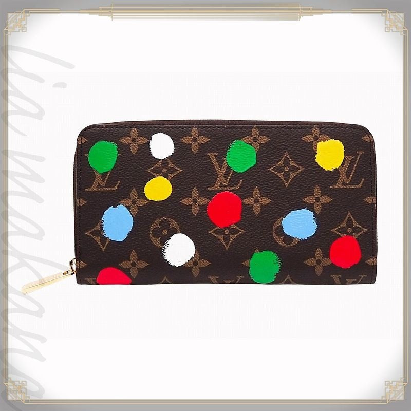 Louis Vuitton Yk Zippy Wallet Painted Dot Monogram Canvas Polka Yayoi Kusama