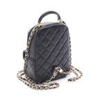 Chanel Backpack Quilted Black Leather Mini — view 2