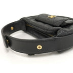 Chanel Handbag Caviar Leather Quilted Gold Hardware Black Ap3467 — view 3