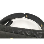 Chanel Handbag Caviar Leather Quilted Gold Hardware Black Ap3467 — view 6