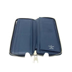 Louis Vuitton Wallet Zippy Vertical Blue Marline Taiga — view 4