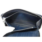 Louis Vuitton Wallet Zippy Vertical Blue Marline Taiga — view 6
