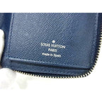 Louis Vuitton Wallet Zippy Vertical Blue Marline Taiga — view 7