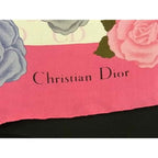 Dior Silk Rose Large Scarf Shawl Pink — view 5