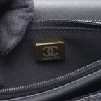 Chanel Shoulder Bag Quilted Black Lambskin Icon Charm Chain Wallet — view 5