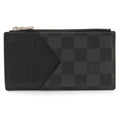 Louis Vuitton Damier Graphite Coin Card Holder Purse Case