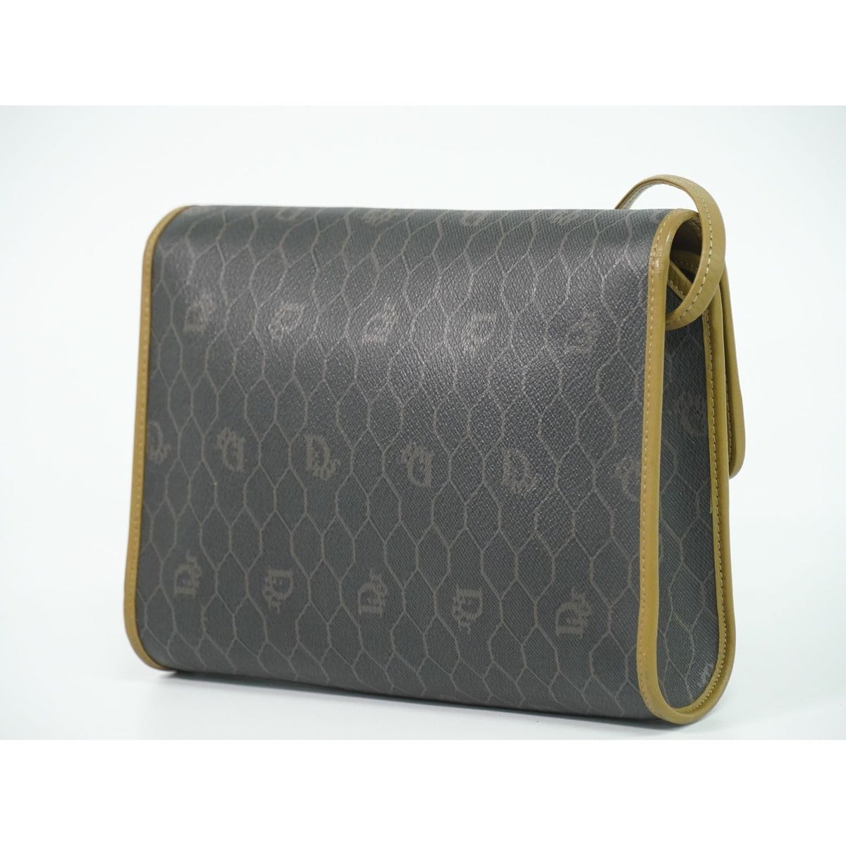 Dior Honeycomb Pattern Shoulder Bag Pochette Black — view 2