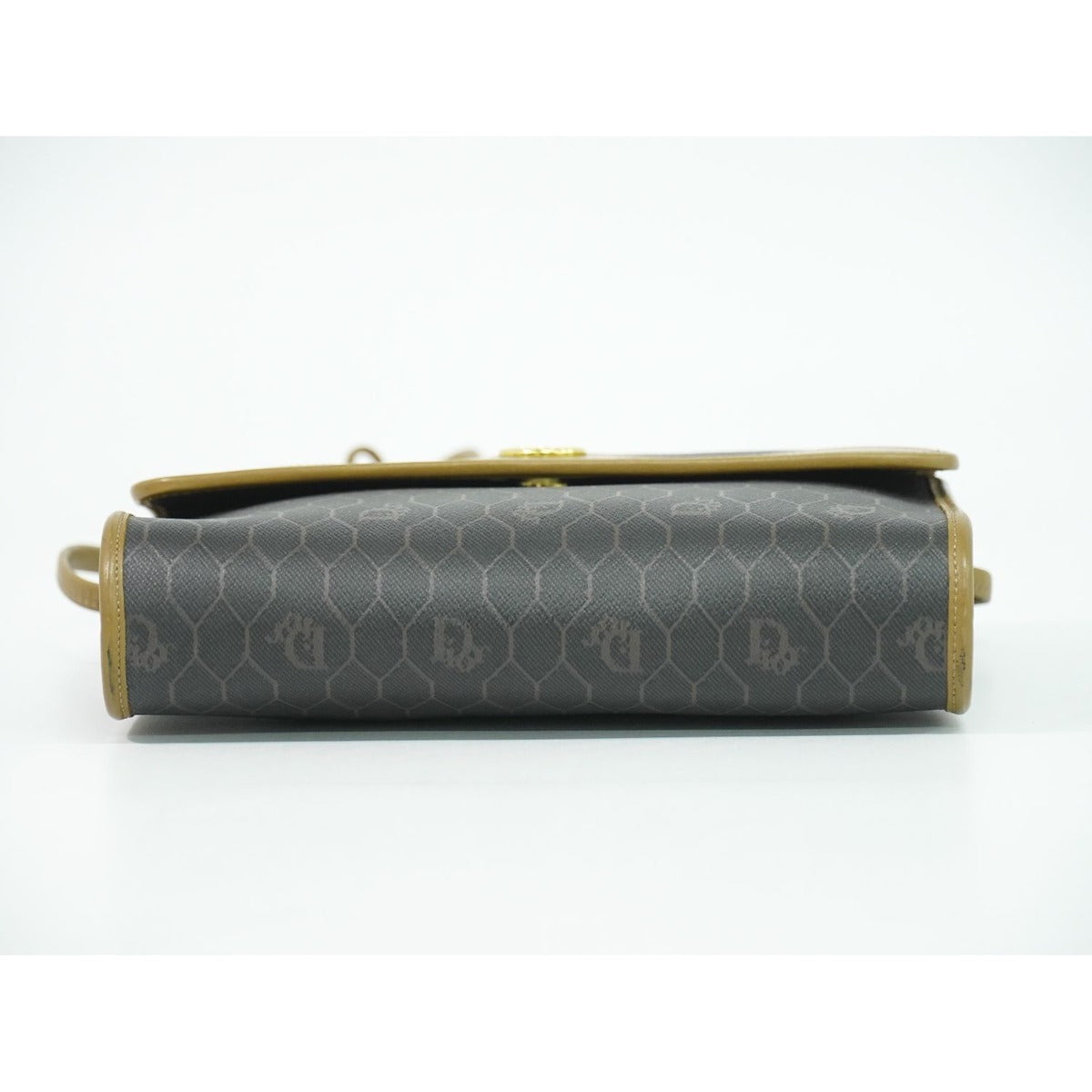 Dior Honeycomb Pattern Shoulder Bag Pochette Black — view 3