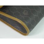 Dior Honeycomb Pattern Shoulder Bag Pochette Black — view 7