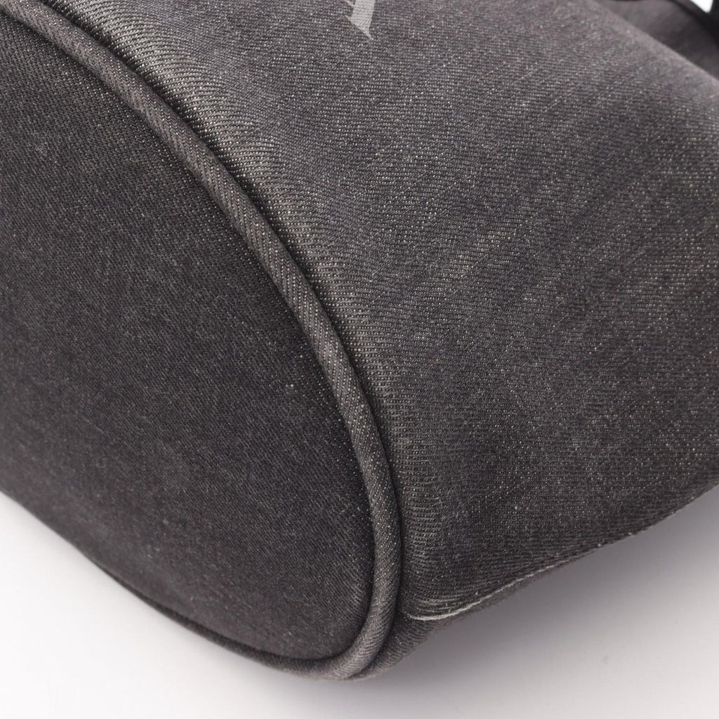 Prada Tote Denim City Calf Black 2-Way — view 7