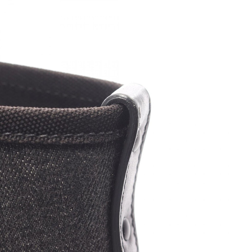 Prada Tote Denim City Calf Black 2-Way — view 8