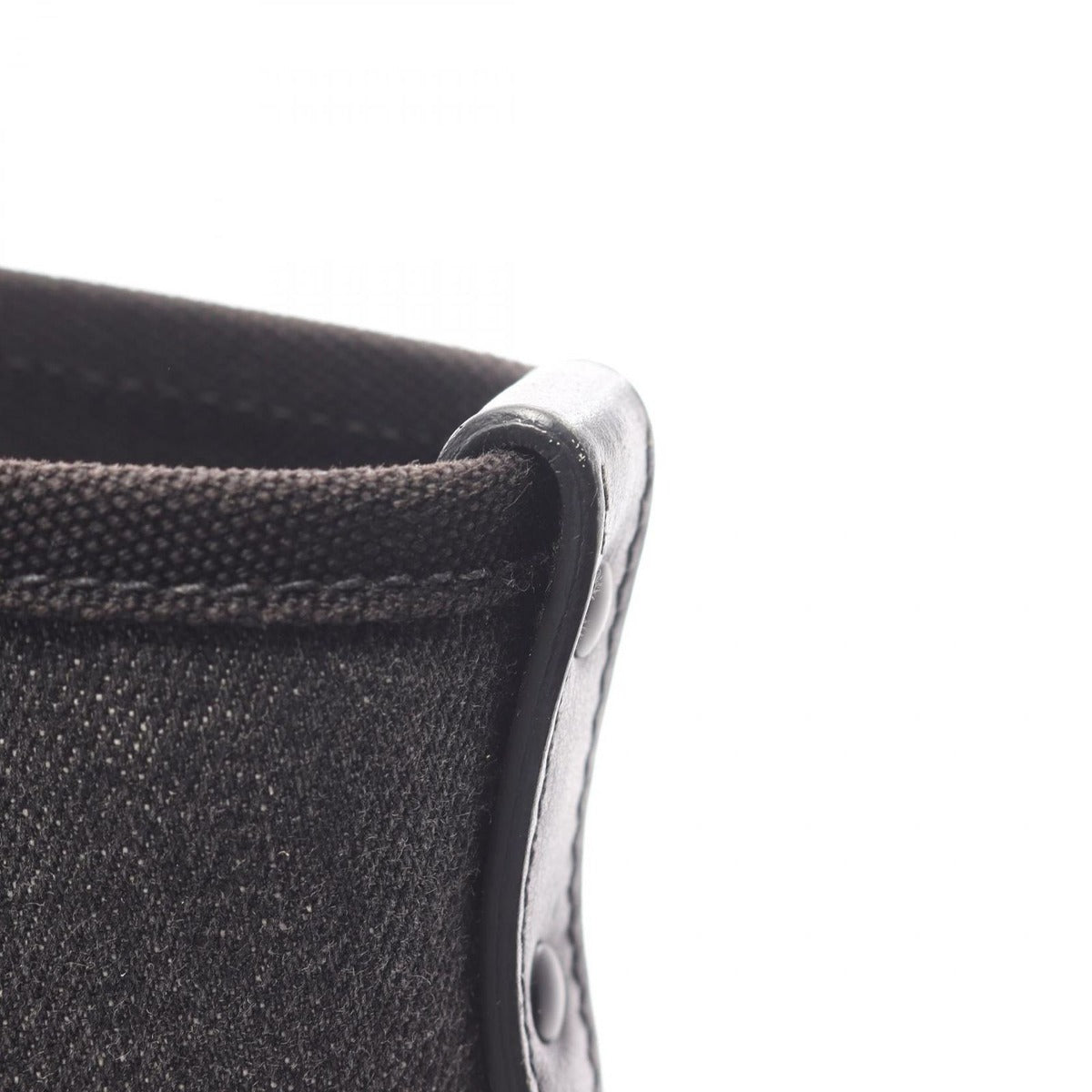 Prada Tote Denim City Calf Black 2-Way — view 8