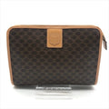 Celine Macadam Triomphe Clutch Brown