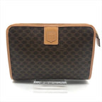Celine Macadam Triomphe Clutch Brown