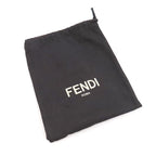 Fendi Shoulder Strap You Leather Brown and Black Gold Hardware Zucca Pattern — view 8