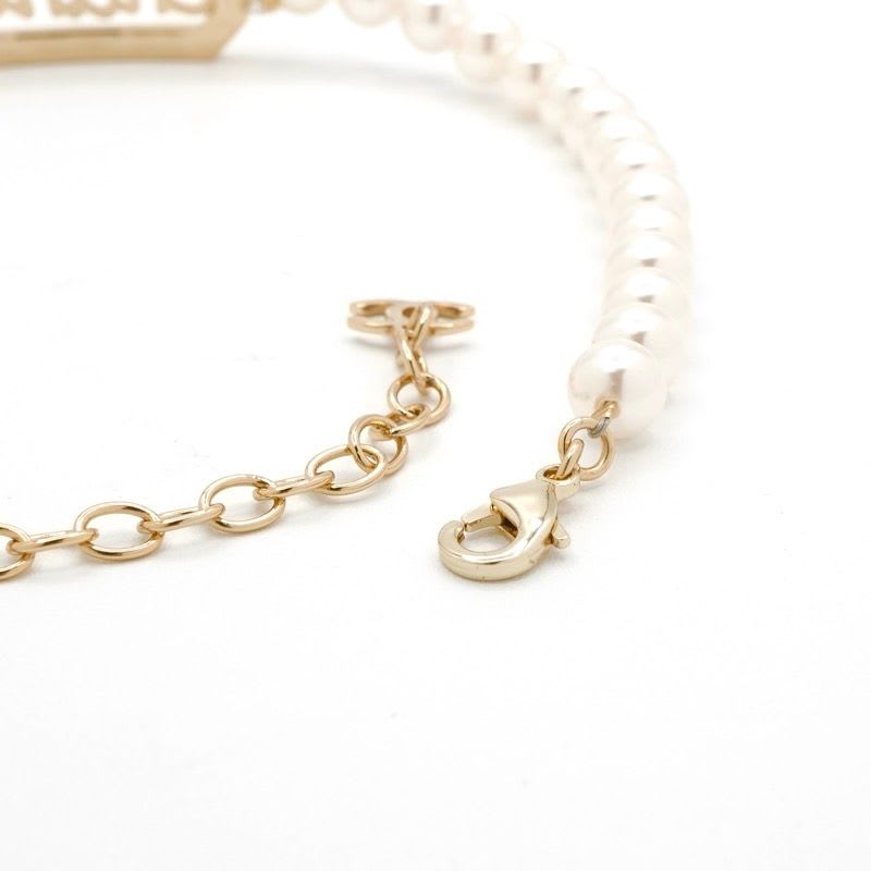 Chanel Necklace Choker Gold Coco Mark Logo Pearl Rhinestone — view 6