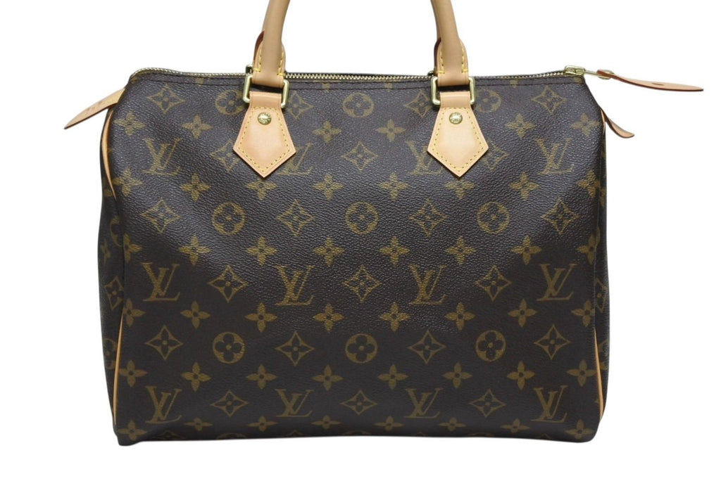 Louis Vuitton Speedy 30 Handbag Monogram Canvas Brown — view 2