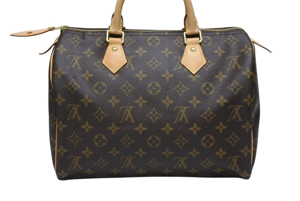 Louis Vuitton Speedy 30 Handbag Monogram Canvas Brown — view 3