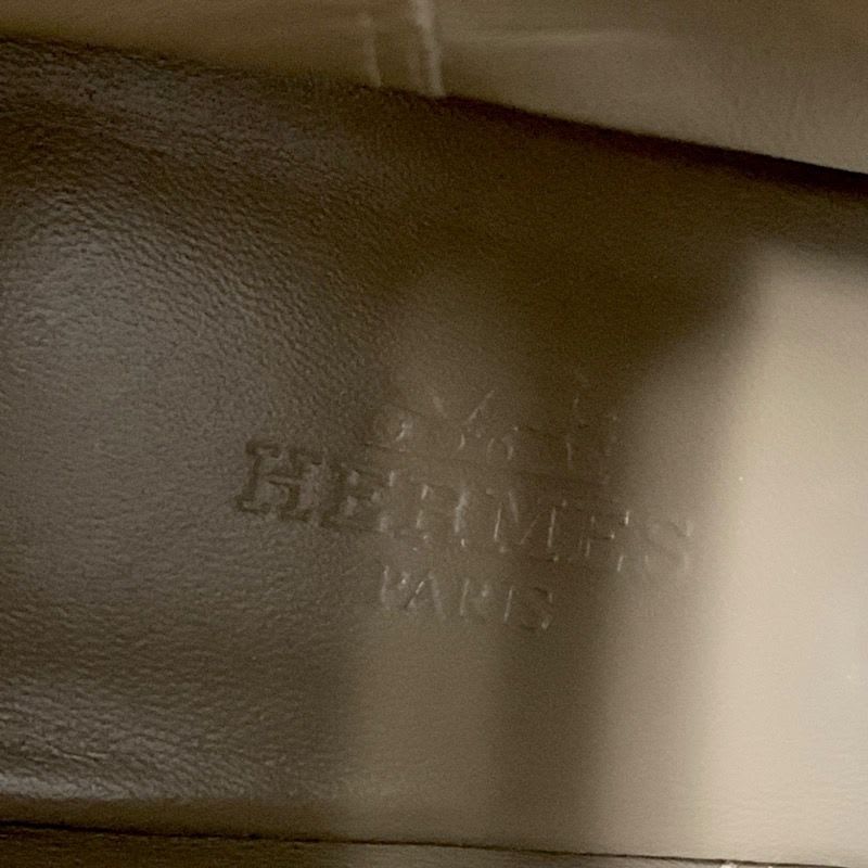 Hermes Saint Germain Boots Short Shoes Leather Brown Silver Kelly Hardware — view 7
