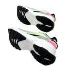 Louis Vuitton Run 55 Line Monogram Sneakers Shoes Fabric Neon Yellow Pink — view 6