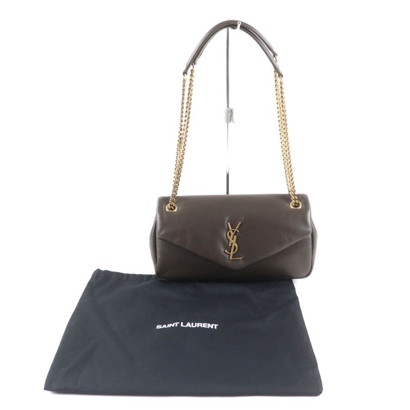 Saint Laurent Paris Calypso Light Musk YSL Lamb Skin Chain Shoulder Bag — view 2