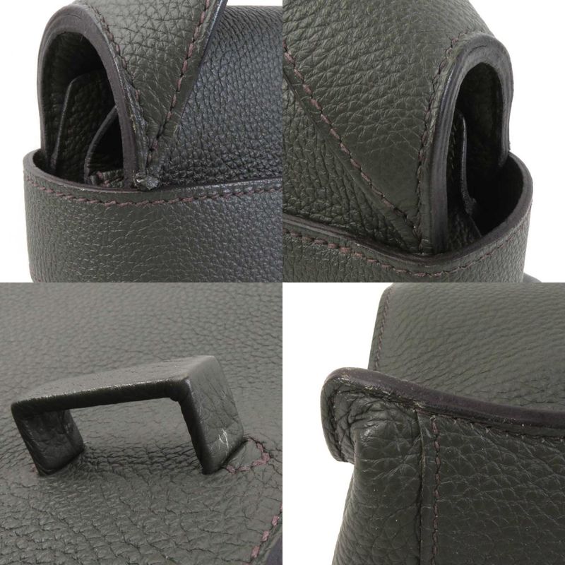 Hermes Handbag Ettri Taurillon Olive Belt — view 9