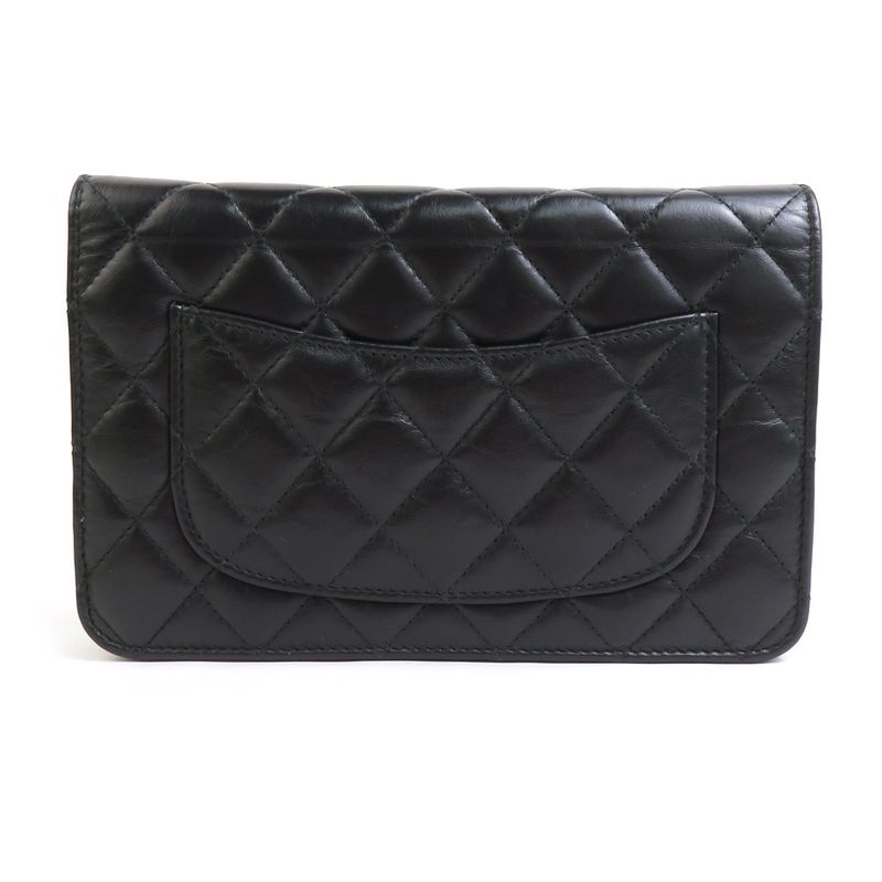 Chanel Chain 2.55 Lambskin Black Wallet — view 2